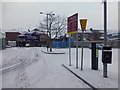 Icy at Market Street Car Park. Omagh