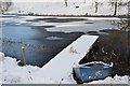 NT1049 : Frozen pond, Ferniehaugh by Jim Barton