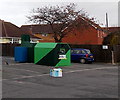 ST3247 : Bank Street recycling area, Highbridge by Jaggery