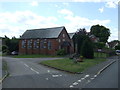 Naseby Methodist Church and cross