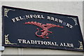SN3010 : Brewery sign at The Fountain Inn, Laugharne by Ian S