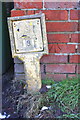 Benchmark on Wittenham Lane outbuilding