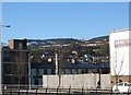 View west across the centre of Newry towards Camlough Mountain