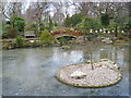 The water garden at Golders Green Crematorium