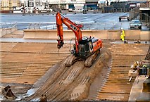 SD3033 : Sea defence work by Gerald England