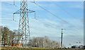 J3669 : Pylon and power lines, Belfast - February 2015(2) by Albert Bridge