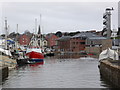 SX9291 : Exeter Canal Basin by Chris Allen