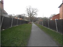 TQ2995 : Path leading to Oakwood Park by David Howard