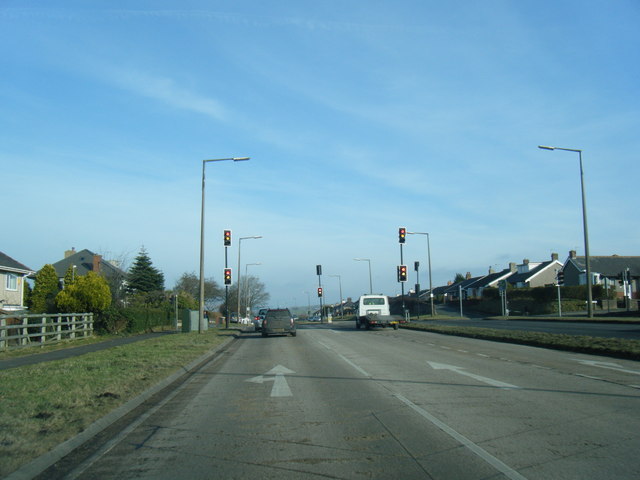 A6119 junction at Pleckgate