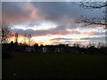 Sunset across Stockport Road