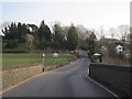 Brungerley Bridge and Clitheroe boundary sign on the B6478