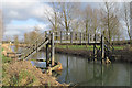 Footbridge over the Chelmer, near Little Baddow Lock