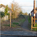 Footpath entrance off Plantation Road, Boreham