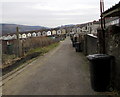 Lane alongside allotments, Cwmdare