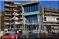 Construction work, Transport Interchange building Galashiels