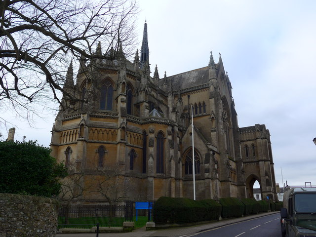 Arundel Cathedral: early February 2015 © Basher Eyre cc-by-sa/2.0 ...