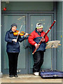 Busking in Dudley Street, Wolverhampton