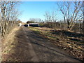 Old Railway bridge over the A1018 road on what is now Cycle Route 1