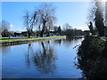 The River Lea (or Lee) south of Stanstead Lock