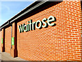 TM3863 : Waitrose sign on Waitrose Supermarket by Geographer