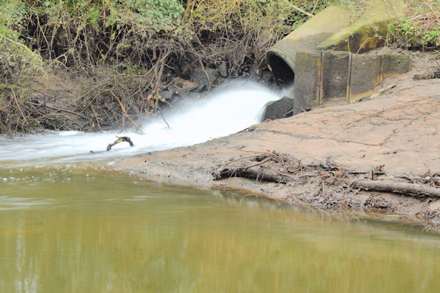 Drain, River Lagan, Belfast (February... © Albert Bridge :: Geograph ...