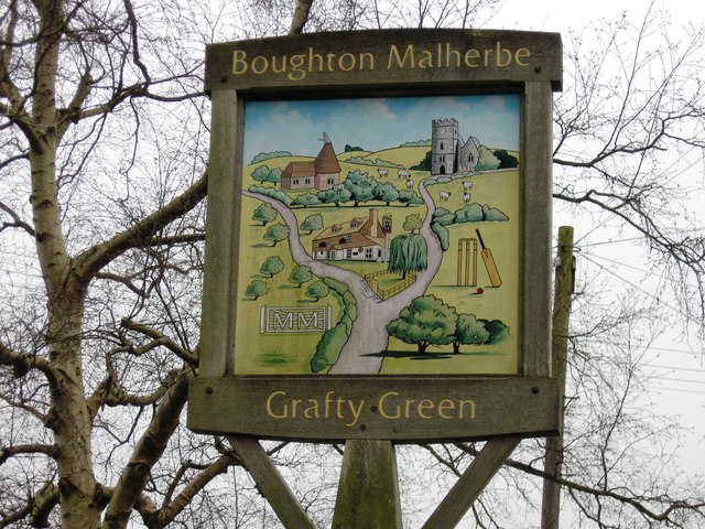 Grafty Green village sign © Alex McGregor :: Geograph Britain and Ireland