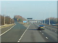 SO8751 : M5 northbound at junction 7 by Ian S