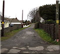 Lane NNW from Upper Mill Road, Pontarddulais