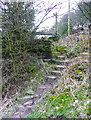 Steps at the eastern end of Elland FP01