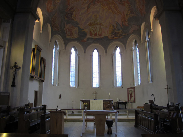 St Barnabas church, Eltham: chancel and apse