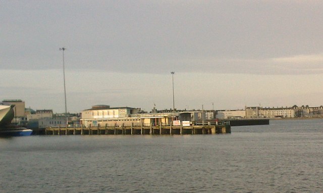 Weymouth: ferry terminal from the Nothe Pier