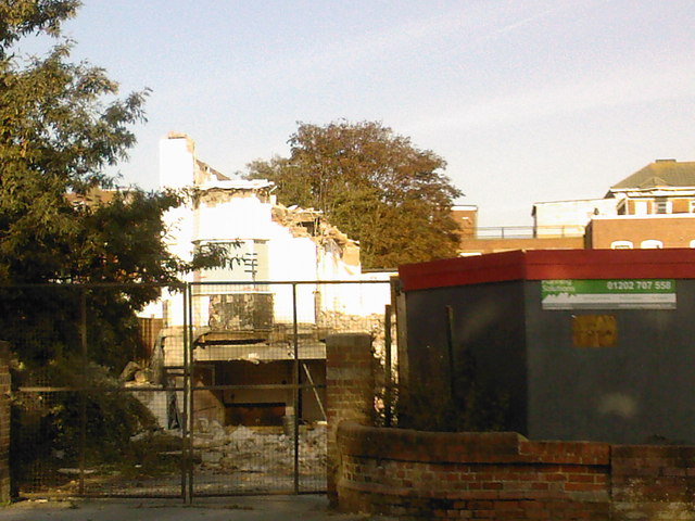 Bournemouth: demolition of Fircroft Hotel on St John's Road, Boscombe