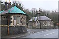 NT3637 : Entrance lodges for Stonyhill, Walkerburn by Jim Barton