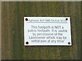 Notice on gates at Coach Road Lodge