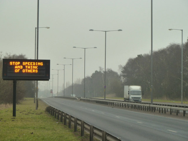 Matrix sign on A580 East Lancs Road © Gary Rogers :: Geograph Britain ...