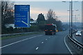 M4 eastbound at junction 43