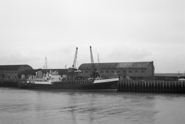 Cross-channel cargo ship at Newhaven