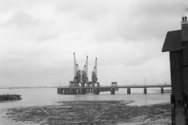 Cranes on the pier at Erith
