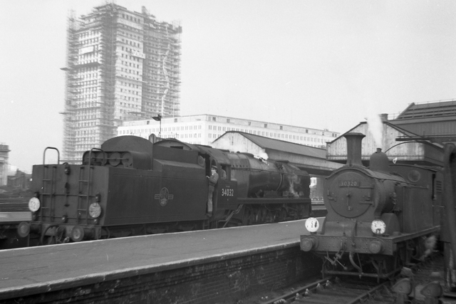 Steam scene Waterloo 1961