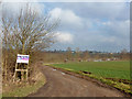 Track to Bradwell Trout Farm and Vineyard