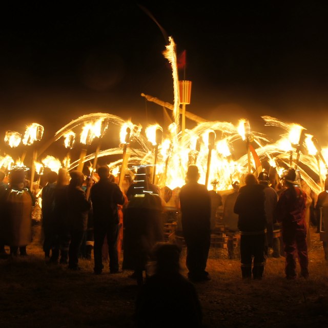 Burning the galley, Uyeasound Up Helly Aa 2015