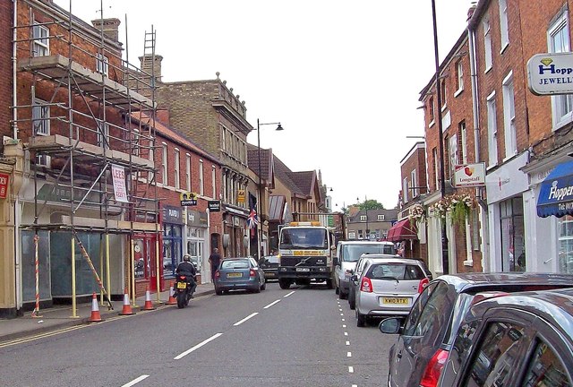 Traffic problems in North Street, Bourne, Lincolnshire