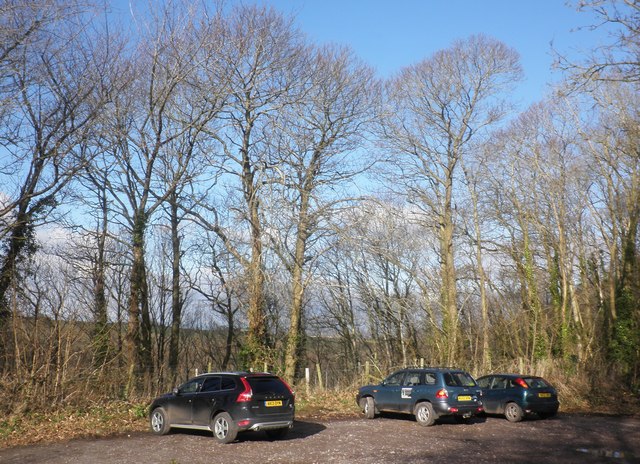 Car park, above King's Cliff Wood © Roger Cornfoot :: Geograph Britain ...