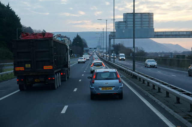 M4 eastbound at junction 41 Ian S Geograph Britain and Ireland