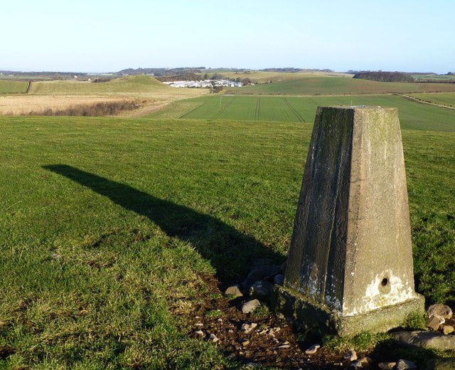 Trig point on Ell Hill