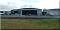 NS4866 : New hangar construction at Glasgow Airport by Thomas Nugent