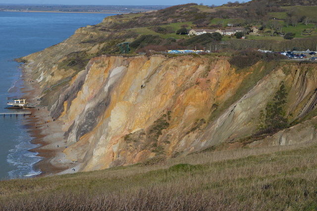 Coloured rocks at Alum Bay