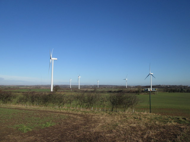 Wind farm north of Conduit Moor