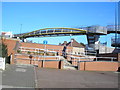 Footbridge across the A40