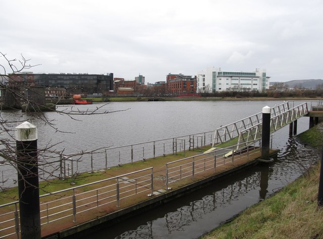 Water Sports Pontoon on the River Lagan